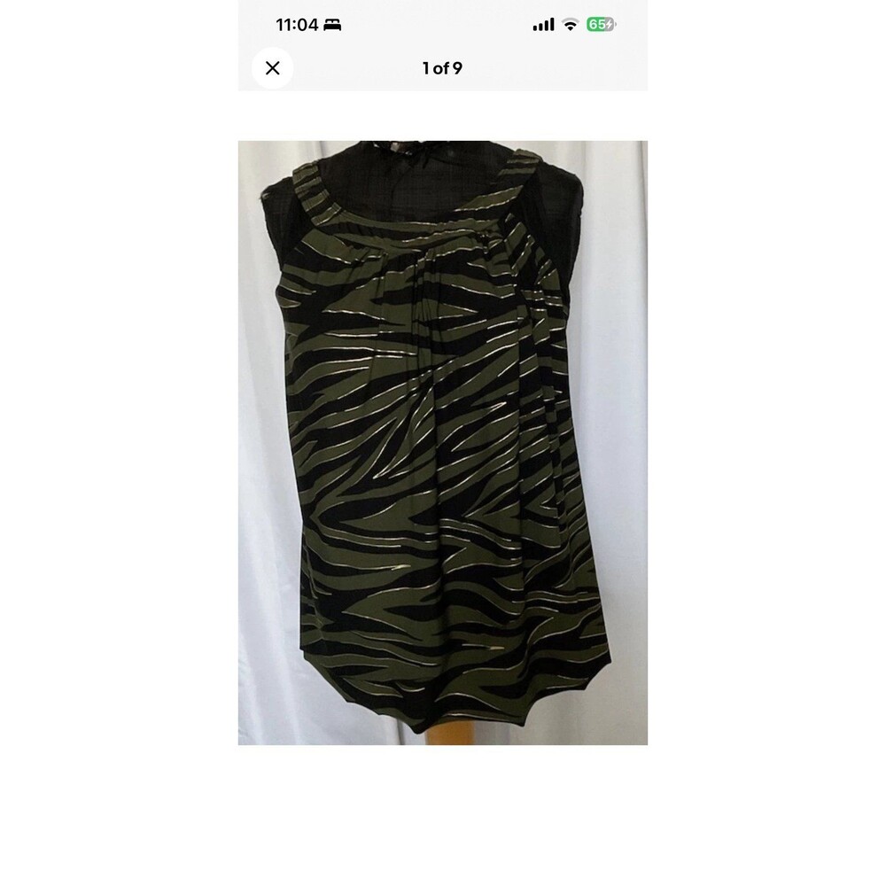 Miraclesuit Size 16W Tankini Top Swimsuit Slimming Ruffles Multicolor Swim